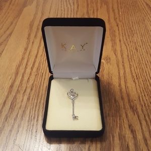 Kay heart key pendant